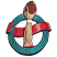 C1: Football---Rust(Isacord 40 #1058)
C2: Football---Pine Bark(Isacord 40 #1170)
C3: Ribbon---Poinsettia(Isacord 40 #1147)
C4: Ribbon Detail---Winterberry(Isacord 40 #1035)
C5: Arm---Twine(Isacord 40 #1017)
C6: