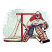 C1: Background, Shirt & Pad Highlights---Winter Sky(Isacord 40 #1165)
C2: Net, Mask & Shirt Shadows---Whale(Isacord 40 #1041)
C3: Goal, Shirt, Glove & Padding---Poinsettia(Isacord 40 #1147)
C4: Face, Glove & Padding---Twine(Isac