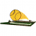 C1: Ball---Papaya(Isacord 40 #1024)
C2: Court---Swiss Ivy(Isacord 40 #1079)
C3: Lines on Court---White(Isacord 40 #1002)
C4: Outline---Black(Isacord 40 #1234)