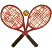 C1: Ball---Papaya(Isacord 40 #1024)
C2: Racquets---Pearl / Iridescent(Yenmet/ Isamet #7021)
C3: Frames---Foliage Rose(Isacord 40 #1169)
C4: Outline---Black(Isacord 40 #1234)