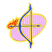 C1: Background---Lavender(Isacord 40 #1193)&#13;&#10;C2: Border---Buttercup(Isacord 40 #1135)&#13;&#10;C3: Flame---Tangerine(Isacord 40 #1078)&#13;&#10;C4: Bow---Nordic Blue(Isacord 40 #1076)