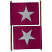 C1: Poles---Pine Bark(Isacord 40 #1170)
C2: Flags---Cerise(Isacord 40 #1192)
C3: Stars---Silver(Isacord 40 #1236)
C4: Outline---Pansy(Isacord 40 #1255)