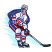 C1: Background---River Mist(Isacord 40 #1248)
C2: Skin---Twine(Isacord 40 #1017)
C3: Skates & Stick---Charcoal(Isacord 40 #1234)
C4: Jersey & Pads---White(Isacord 40 #1002)
C5: Shade---Fieldstone(Isacord 40 #1236)&