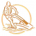 C1: Figure ---Gold(Isacord 40 #1185)
C2: Circle & Waves---Buttercup(Isacord 40 #1135)