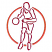 C1: Figure---Foliage Rose(Isacord 40 #1169)
C2: Circle---Clay(Isacord 40 #1021)
