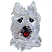 C1: White Fur---White(Isacord 40 #1002)
C2: Eyes---Rust(Isacord 40 #1058)
C3: Grey Fur ---Fieldstone(Isacord 40 #1236)
C4: Fur Shading---Black(Isacord 40 #1234)
C5: Tongue---Cherry(Isacord 40 #1169)
C6: Tongue