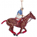 C1: Horse---Pine Bark(Isacord 40 #1170)
C2: Highlights---Pecan(Isacord 40 #1128)
C3: Shading---Fox(Isacord 40 #1186)
C4: Harness---Cinnamon(Isacord 40 #1247)
C5: Boots & Saddle---Date(Isacord 40 #1216)
C6: Pant