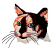 C1: Black Spots---Black(Isacord 40 #1234)
C2: White Spots---White(Isacord 40 #1002)
C3: Eyes---Lime(Isacord 40 #1176)
C4: Irises---Swiss Ivy(Isacord 40 #1079)
C5: Cream Spots---Shrimp Pink(Isacord 40 #1017)
C6: