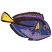 C1: Fins---Lemon(Isacord 40 #1167)
C2: Shading---Apricot(Isacord 40 #1238)
C3: Shading---Wedgewood(Isacord 40 #1028)
C4: Shine---Wild Iris(Isacord 40 #1032)
C5: Fish---Nordic Blue(Isacord 40 #1076)
C6: Stripes