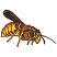 C1: Highlight---White(Isacord 40 #1002)
C2: Wasp---Lemon(Isacord 40 #1167)
C3: Accent Mid Body---Pine Bark(Isacord 40 #1170)
C4: Shade---Date(Isacord 40 #1216)
C5: Shade Edge & Underneath---Sage(Isacord 40 #1180)&#