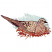 C1: Sky---Aqua(Isacord 40 #1204)
C2: Under Fill---Oat(Isacord 40 #1127)
C3: Breast---Tea Rose(Isacord 40 #1015)
C4: Wings, Head, Back & Breast---Baguette(Isacord 40 #1229)
C5: Wings & Tail---Sage(Isacord 40 #1180)&