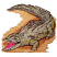 C1: Background---Golden Grain(Isacord 40 #1126)&#13;&#10;C2: Inside Mouth---Dusty Mauve(Isacord 40 #1119)&#13;&#10;C3: Mouth Shadow---Blossom(Isacord 40 #1257)&#13;&#10;C4: Crocodile---Sterling(Isacord 40 #1011)&#13;&#10;C5: Shading---Whale(Isacord 40 #10