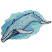 C1: Water---Aqua(Isacord 40 #1204)
C2: Shading---Crystal Blue(Isacord 40 #1249)
C3: Reflections---Snowmoon(Isacord 40 #1151)
C4: Fins---Glacier Green(Isacord 40 #1223)
C5: Shading---Azure Blue(Isacord 40 #1203)
