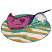 C1: Sand---Champagne(Isacord 40 #1070)
C2: Sand---White(Isacord 40 #1002)
C3: Shade---Island Green(Isacord 40 #1095)
C4: Sting Ray---Cachet(Isacord 40 #1080)
C5: Shade---Orchid(Isacord 40 #1255)
C6: Tail---Nord