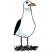 C1: Beak---Candlelight(Isacord 40 #1137)
C2: Gull---White(Isacord 40 #1002)
C3: Highlights---Ice Cap(Isacord 40 #1074)
C4: Shading---Silver(Isacord 40 #1236)
C5: Legs---Whale(Isacord 40 #1041)
C6: Twigs---Black