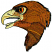 C1: Beak & Around Eye---Oat(Isacord 40 #1127)&#13;&#10;C2: Eye---Pumpkin(Isacord 40 #1168)&#13;&#10;C3: Feather Fill---Nutmeg(Isacord 40 #1056)&#13;&#10;C4: Shading---Redwood(Isacord 40 #1057)&#13;&#10;C5: Highlights---Autumn Leaf(Isacord 40 #1126)&#13;&#
