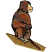 C1: Board---Pecan(Isacord 40 #1128)
C2: Shading---Autumn Leaf(Isacord 40 #1126)
C3: Face & Feet---Twine(Isacord 40 #1017)
C4: Baboon---Rust(Isacord 40 #1058)
C5: Dark Fur---Whale(Isacord 40 #1041)
C6: Light Fur
