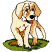 C1: Grass---Lima Bean(Isacord 40 #1177)&#13;&#10;C2: Dog Fill---Shrimp Pink(Isacord 40 #1017)&#13;&#10;C3: Shading---Autumn Leaf(Isacord 40 #1126)&#13;&#10;C4: Tongue---Blossom(Isacord 40 #1257)&#13;&#10;C5: Bone---White(Isacord 40 #1002)&#13;&#10;C6: Out