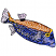 C1: Fish---Nordic Blue(Isacord 40 #1076)&#13;&#10;C2: Shading---Ice Cap(Isacord 40 #1074)&#13;&#10;C3: Upper Fish---Autumn Leaf(Isacord 40 #1126)&#13;&#10;C4: Shading---Ivory(Isacord 40 #1149)&#13;&#10;C5: Banding---Canary(Isacord 40 #1124)&#13;&#10;C6: F