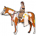 C1: Mane & Tail---Honey Gold(Isacord 40 #1025)&#13;&#10;C2: Body---Nutmeg(Isacord 40 #1056)&#13;&#10;C3: Markings & Saddle---Muslin(Isacord 40 #1082)&#13;&#10;C4: Face & Arms---Twine(Isacord 40 #1017)&#13;&#10;C5: Clothing Decorations---White(Isacord 40 #