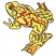 C1: Feet Web---Salmon(Isacord 40 #1259)&#13;&#10;C2: Base Fill---Parchment(Isacord 40 #1066)&#13;&#10;C3: Accent---Bark(Isacord 40 #1186)&#13;&#10;C4: Accent---Rust(Isacord 40 #1058)&#13;&#10;C5: Head Accent---Jalapeno(Isacord 40 #1104)&#13;&#10;C6: Eye--