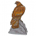 C1: Rock---Smoke(Isacord 40 #1219)
C2: Shading---Whale(Isacord 40 #1041)
C3: Beak & Talon---Khaki(Isacord 40 #1179)
C4: Eagle---Autumn Leaf(Isacord 40 #1126)
C5: Shading---Redwood(Isacord 40 #1057)
C6: Highligh