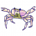 C1: Crab---Muslin(Isacord 40 #1082)
C2: Shade---Shrimp Pink(Isacord 40 #1017)
C3: Shade---Lavender(Isacord 40 #1193)
C4: Shade---Army Drab(Isacord 40 #1209)
C5: Outline---Ocean Blue(Isacord 40 #1172)