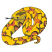 C1: Eye---Vanilla(Isacord 40 #1022)&#13;&#10;C2: Body---Canary(Isacord 40 #1124)&#13;&#10;C3: Shading---Cobblestone(Isacord 40 #1219)&#13;&#10;C4: Spots---Spanish Tile(Isacord 40 #1020)&#13;&#10;C5: Spots---Charcoal(Isacord 40 #1234)&#13;&#10;C6: Outline-