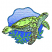 C1: Water---Nordic Blue(Isacord 40 #1076)
C2: Frame---Amazon(Isacord 40 #1206)
C3: Seaweed---Pear(Isacord 40 #1049)
C4: Turtle---Spring Frost(Isacord 40 #1047)
C5: Shadows---Mallard(Isacord 40 #1233)
C6: Shadin