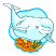 C1: Water---Aqua(Isacord 40 #1204)
C2: Ocean Floor---Old Gold(Isacord 40 #1055)
C3: Plant Life---Bright Mint(Isacord 40 #1510)
C4: Plant Life---Goldenrod(Isacord 40 #1137)
C5: Shade---Tangerine(Isacord 40 #1078)