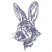 C1: Rabbit---Dolphin(Isacord 40 #1219)