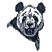 C1: Panda---Black(Isacord 40 #1234)