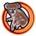 C1: Background---Lemon Frost(Isacord 40 #1022)
C2: Background---Goldenrod(Isacord 40 #1137)
C3: Border---Poinsettia(Isacord 40 #1147)
C4: Body---Ivory(Isacord 40 #1149)
C5: Fur---Golden Grain(Isacord 40 #1126)
