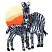 C1: Sun---Citrus(Isacord 40 #1187)
C2: Shade---Goldenrod(Isacord 40 #1137)
C3: Shade---Red Pepper(Isacord 40 #1078)
C4: Zebras---White(Isacord 40 #1002)
C5: Legs---Oat(Isacord 40 #1127)
C6: Outline---Black(Isac