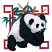 C1: Background---Terra Cotta(Isacord 40 #1081)
C2: Background---Honey Gold(Isacord 40 #1025)
C3: Background---Green(Isacord 40 #1503)
C4: Panda---White(Isacord 40 #1002)
C5: Shading---Oat(Isacord 40 #1127)
C6: