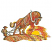 C1: Ground---Sisal(Isacord 40 #1055)
C2: Horse & Hat Shading---Spice(Isacord 40 #1181)
C3: Farmer, Ground & Horse---Oat(Isacord 40 #1127)
C4: Overlay on Ground & Horse---Redwood(Isacord 40 #1057)
C5: Tack & Plow---Silve
