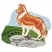 C1: Sky---Oxford(Isacord 40 #1222)&#13;&#10;C2: Grass---Lime(Isacord 40 #1176)&#13;&#10;C3: Rock Fill---Sterling(Isacord 40 #1011)&#13;&#10;C4: Rock Detail---Leadville(Isacord 40 #1220)&#13;&#10;C5: Legs & Fill---Muslin(Isacord 40 #1082)&#13;&#10;C6: Fill