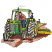 C1: Skin on Characters---Twine(Isacord 40 #1017)
C2: Shirt & Hose on Tractor---Poppy(Isacord 40 #1037)
C3: Pants & Shirt---Nordic Blue(Isacord 40 #1076)
C4: Dirt---Rust(Isacord 40 #1058)
C5: Disc & Trim on Tractor---Can