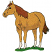 C1: Hooves---White(Isacord 40 #1002)&#13;&#10;C2: Horse---Toffee(Isacord 40 #1126)&#13;&#10;C3: Shading---Pecan(Isacord 40 #1128)&#13;&#10;C4: Mane & Tail---Rust(Isacord 40 #1058)&#13;&#10;C5: Grass---Swiss Ivy(Isacord 40 #1079)&#13;&#10;C6: Outline---Bla