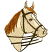 C1: Horse---Muslin(Isacord 40 #1082)
C2: Shading---Gravel(Isacord 40 #1179)
C3: Lower Legs---White(Isacord 40 #1002)
C4: Mane---Rust(Isacord 40 #1058)
C5: Outline---Black(Isacord 40 #1234)
C6: Metal---Silver Me