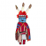 C1: Feather Tips---Pecan(Isacord 40 #1128)
C2: Feathers---Muslin(Isacord 40 #1082)
C3: Cloak Lining---Bordeaux(Isacord 40 #1035)
C4: Head Dress---Red Pepper(Isacord 40 #1078)
C5: Tunic---White(Isacord 40 #1002)
