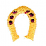 C1: Horseshoe---Buttercup(Isacord 40 #1135)
C2: Dots---Dusty Grape(Isacord 40 #1255)