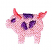 C1: Pig---Shell(Isacord 40 #1015)
C2: Pig Detail---Corsage(Isacord 40 #1016)
C3: Spots---Wild Iris(Isacord 40 #1032)