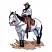 C1: Ground---Champagne(Isacord 40 #1070)&#13;&#10;C2: Horse & Shirt---White(Isacord 40 #1002)&#13;&#10;C3: Horse & Shirt Shading---Silver(Isacord 40 #1236)&#13;&#10;C4: Horse Shading---Cobblestone(Isacord 40 #1219)&#13;&#10;C5: Skin---Twine(Isacord 40 #10