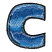 C1: Letter---Cerulean(Isacord 40 #1534)
C2: Shading---Purple Metallic(Yenmet/ Isamet #7050)
C3: Dark Shading---Lilac Metallic(Yenmet/ Isamet #7012)
C4: Highlights---Aqua Marine Metallic(Yenmet/ Isamet #7053)
C5: Lightes