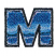 C1: Letter---Cerulean(Isacord 40 #1534)
C2: Shading---Purple Metallic(Yenmet/ Isamet #7050)
C3: Dark Shading---Lilac Metallic(Yenmet/ Isamet #7012)
C4: Highlights---Aqua Marine Metallic(Yenmet/ Isamet #7053)
C5: Lightes
