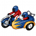 C1: Tires---Black(Isacord 40 #1234)
C2: Cycle, Cart & Helmets---Nordic Blue(Isacord 40 #1076)
C3: Flame & Rear Fender---Canary(Isacord 40 #1124)
C4: Shirt & Neck Piece---Wildfire(Isacord 40 #1147)
C5: Wheel, Glass, Pant
