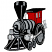 C1: Housing---Poinsettia(Isacord 40 #1147)&#13;&#10;C2: Lights & Detail---White(Isacord 40 #1002)&#13;&#10;C3: Train---Black(Isacord 40 #1234)&#13;&#10;C4: Train Highlights & Key---Sterling(Isacord 40 #1011)&#13;&#10;C5: Detail in Lights---Black(Isacord 4
