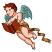 C1: Wings---SeaFoamGreenMetallic(Yenmet/ Isamet #7041)
C2: Wing Shading---Ebb Tide Metallic(Yenmet/ Isamet #7043)
C3: Skin---Shrimp Pink(Isacord 40 #1017)
C4: Skin Shading---Harvest(Isacord 40 #1021)
C5: Skin Shading---