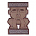 C1: Figure---Carmel Cream(Isacord 40 #1128)
C2: Top & Bottom---Gravel(Isacord 40 #1179)
C3: Outlines---Pine Bark(Isacord 40 #1170)